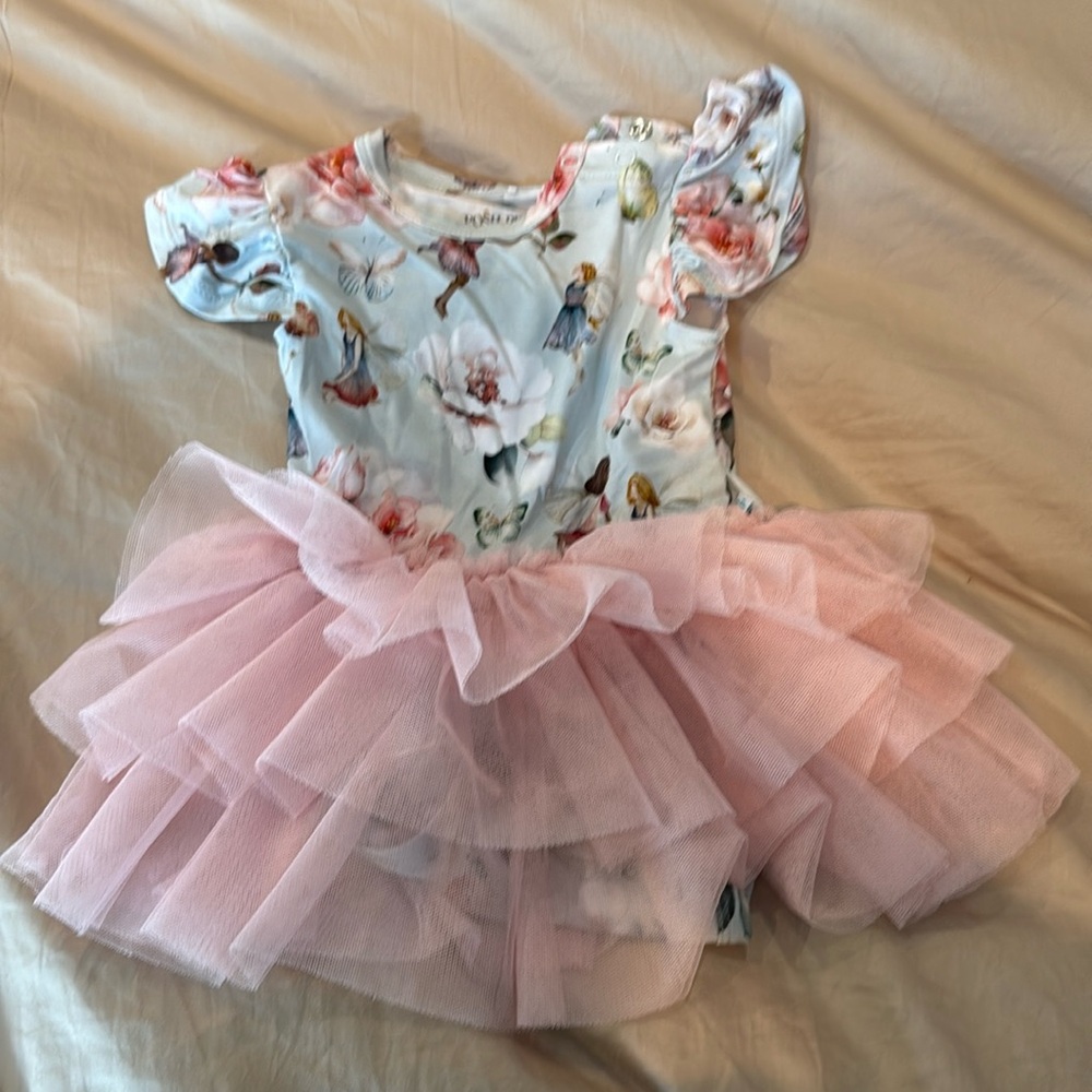 Posh Peanut ruffle bodysuit